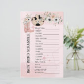 ベビーワードスクランブルサドルアップウェスタン女性のカーボーイテーマ (スタンド正面)