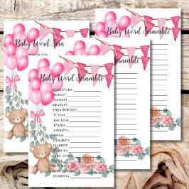 ベビーワードスクランブルスイートガールバルーンユーカリ