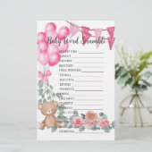 ベビーワードスクランブルスイートガールバルーンユーカリ (スタンド正面)