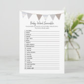 ベビーワードスクランブルモダンベビーエレファントカード プログラム (スタンド正面)