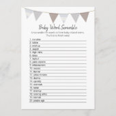 ベビーワードスクランブルモダンベビーエレファントカード プログラム (正面)