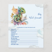 ベビーワードスクランブル赤ちゃんシャワーゲーム (正面)