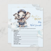 ベビーワードスクランブル赤ちゃんシャワーゲーム (正面/裏面)