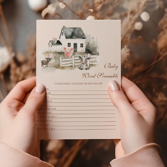 ベビーワードスクランブル赤ちゃんシャワーゲーム (クリエイターアップロード済み)