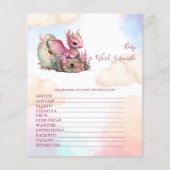 ベビーワードスクランブル赤ちゃんシャワーゲーム (正面)