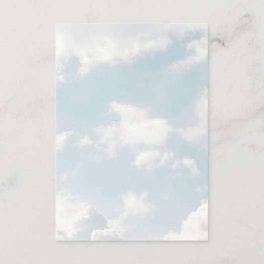 ベビーワードスクランブル赤ちゃんシャワーゲーム エンクロージャーカード (裏面)