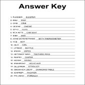 ベビーワードスクランブル - スペースエディション ノートパッド