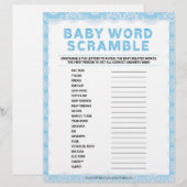 ベビーワードスクランブル[ラグジュアリーレース[青] レターヘッド (正面/裏面)