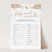 ベビーワードスクランブルtwinkleスター赤ちゃんシャワーゲーム