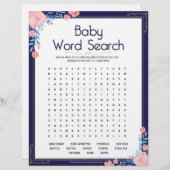 ベビーワード検索[フローラフレーム] レターヘッド (正面/裏面)