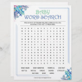 ベビーワード検索[青いフローラ] レターヘッド (正面/裏面)
