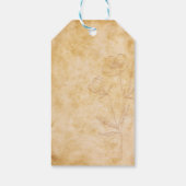 ベビーヴィンテージフローラモノグラムベビーシャワー ギフトタグ (裏面)