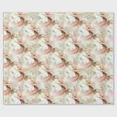 ベビーヴィンテージラッピング紙白 ラッピングペーパー (フラット)