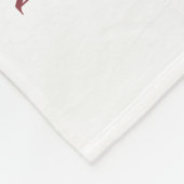 ベビーヶ月赤面フローラモノグラムのベビー フリースブランケット (角)