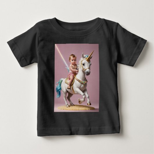 ベビー一角車 ベビーTシャツ (正面)