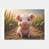 ベビー三動物群 ラッピングペーパーシート (正面)