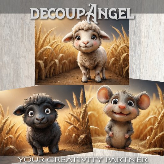 ベビー三動物群 ラッピングペーパーシート