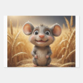 ベビー三動物群 ラッピングペーパーシート (正面2)