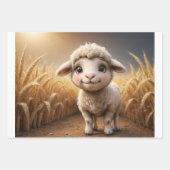 ベビー三動物群 ラッピングペーパーシート (正面)