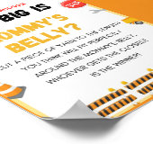 ベビー下の建築ベビーシャワーゲームサイン ポスター (角)