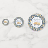 ベビー下建築トラック赤ちゃんシャワー コンフェッティ (正面)