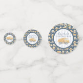 ベビー下建築トラック赤ちゃんシャワー コンフェッティ (裏面)