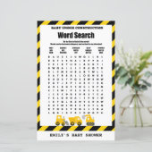 ベビー下建築ベビーシャワーゲームプリント (スタンド正面)