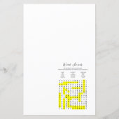 ベビー下建築ベビーシャワーゲームプリント (裏面)