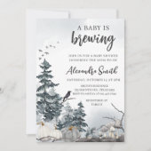 ベビー不気味が赤ちゃんシャワーを浴びる 招待状 (正面)