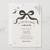 ベビー不気味シャワーハロウィーン招待状 招待状 (正面)