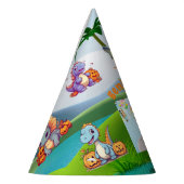 ベビー不気味ディノ誕生日PhotoParty Hats パーティーハット (左)