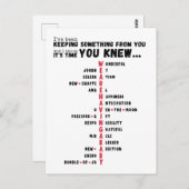 ベビー中 – ユニークベビーの表示 ポストカード (正面/裏面)