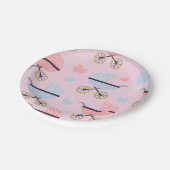 ベビー乳母車ベビーガールシャワー ペーパープレート (アングル)