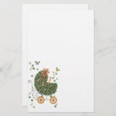 ベビー乳母車文具 便箋 (正面/裏面)