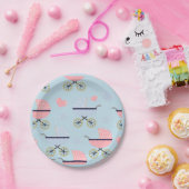 ベビー乳母車紙パーティープレートボーイ ペーパープレート (パーティー)