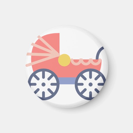 ベビー乳母車 マグネット (正面)