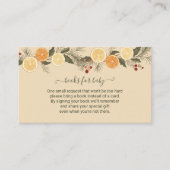 ベビー乾式クリスマスシトラス果実用の書籍 エンクロージャーカード (正面)