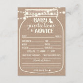 ベビー予測およびアドバイスエンクロージャカード エンクロージャーカード (正面)