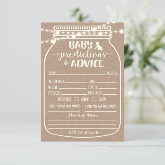 ベビー予測およびアドバイスエンクロージャカード エンクロージャーカード (スタンド正面)