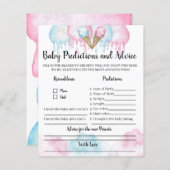 ベビー予測とアドバイスアイスクリームパーティーゲーム。 (正面/裏面)