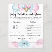 ベビー予測とアドバイスアイスクリームパーティーゲーム。 (正面)