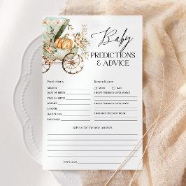 ベビー予測とアドバイスカボチャ赤ちゃんシャワー