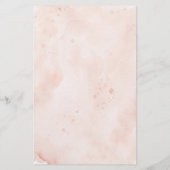 ベビー予測とアドバイスカードのベビーシャワー (裏面)