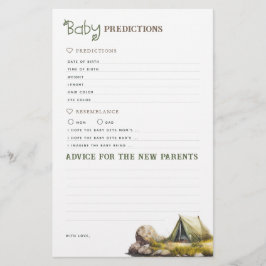 ベビー予測とアドバイスキャンプ場ゲーム