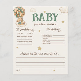 ベビー予測とアドバイスベアバルーン緑