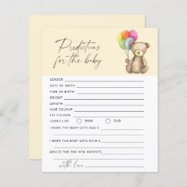 ベビー予測とアドバイスベアベビーゲーム