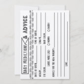 ベビー予測とアドバイスベビーシャワーゲーム 招待状 (正面)