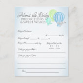 ベビー予測について赤ちゃんシャワーゲームエンクロージャー エンクロージャーカード (正面)
