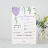 ベビー予測アドバイスカードパープルバルーンガール (スタンド正面)