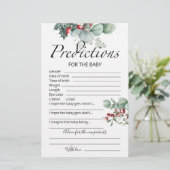 ベビー予測アドバイスカード常緑ベビーシャワー (スタンド正面)